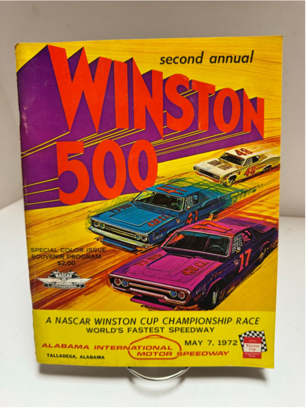 Vintage 1972 Winston 500 NASCAR Souvenir Program